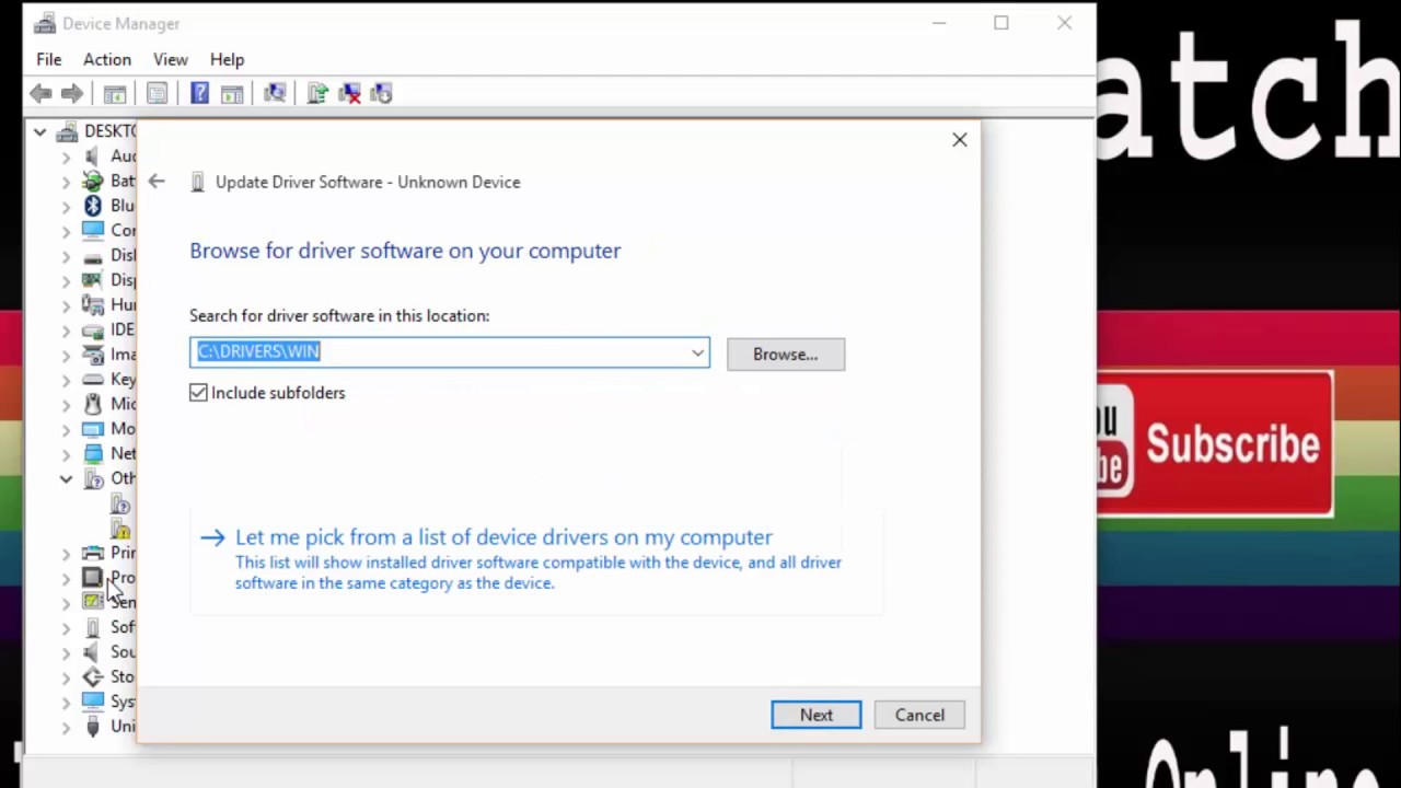 how to manually install wifi driver windows 10